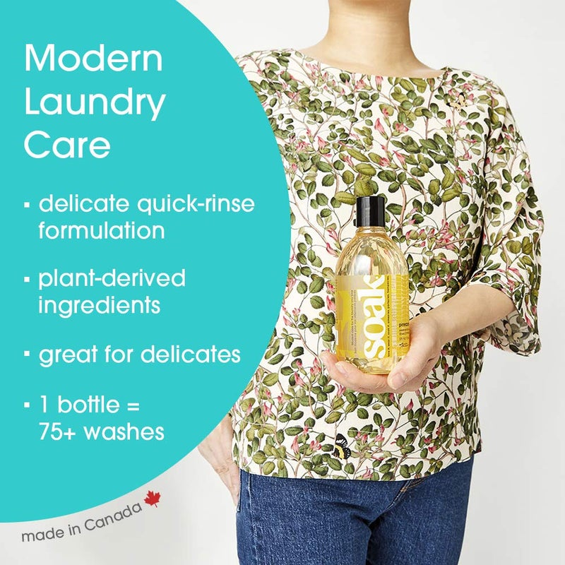 Soak Laundry Soap - No Rinse, Plant Derived Hand Wash Detergent - 375 ml / 12 fl. oz, 75+ Washes (Pineapple) - Image 5